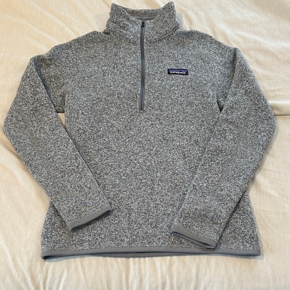 Patagonia Better Sweater 1/4 Zip Pullover Women’s Small Gray Heather Like New - Picture 2 of 16